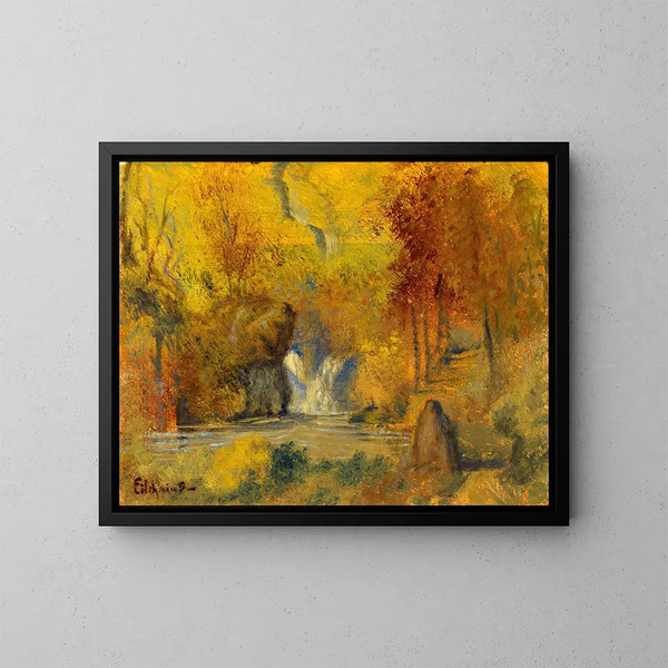 Herbstlandschaft - Louis Michel Eilshemius — gerahmtes Bild an der Wand