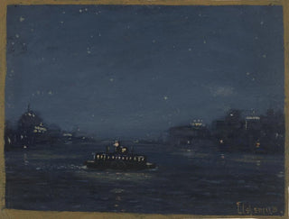 Fähre bei Nacht - Louis Michel Eilshemius — Ansicht des Kunstwerks