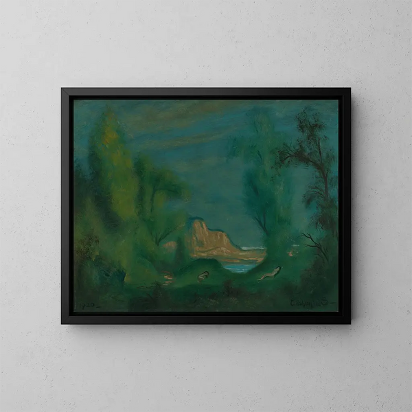 Nymphe endormie - Louis Michel Eilshemius — gerahmtes Bild an der Wand