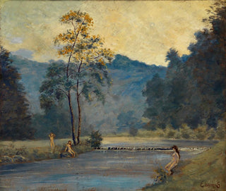 Drei Mädchen und ein Fluss - Louis Michel Eilshemius — Ansicht des Kunstwerks