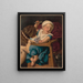 Baby in Schwierigkeiten - Louis Prang — gerahmtes Bild an der Wand
