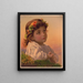 Idoles de notre maison n° 2 Dreaming Daisy - Louis Prang — gerahmtes Bild an der Wand