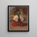 Spielen an der Mutter - Louis Prang — gerahmtes Bild an der Wand