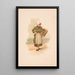 Studie junge Frau mit Korb am Strand - Louis Prang — gerahmtes Bild an der Wand