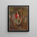 Die Blumen in ihren Haaren - Louis Prang — gerahmtes Bild an der Wand