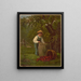 Unter dem Apfelbaum - Louis Prang — gerahmtes Bild an der Wand