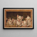 Les cochons primés - Louis Prang Co — gerahmtes Bild an der Wand