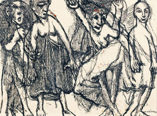 Mädchen in Bewegung - Louis Soutter — Ansicht des Kunstwerks