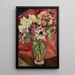 Blumenstrauß im Kristallvase - Louis Valtat — gerahmtes Bild an der Wand