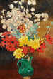 Cruche verte dahlias et fleurs - Louis Valtat — Ansicht des Kunstwerks