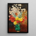 Cruche verte dahlias et fleurs - Louis Valtat — gerahmtes Bild an der Wand