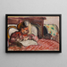Kind beim Schreiben - Louis Valtat — gerahmtes Bild an der Wand