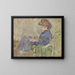 Frau sitzend Profil - Louis Valtat — gerahmtes Bild an der Wand