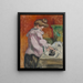 La Repasseuse - Louis Valtat — gerahmtes Bild an der Wand