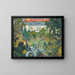 Der Garten des Hauses mit rotem Dach - Louis Valtat — gerahmtes Bild an der Wand
