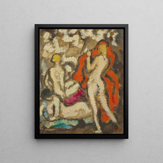 Louis Valtat - Trois jeunes femmes nues la draperie rouge.webp