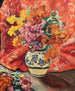 Vase de fleurs à la draperie rouge - Louis Valtat — Ansicht des Kunstwerks