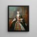 Portrait de Marie-Josèphe d'Autriche - Louis de Silvestre — gerahmtes Bild an der Wand