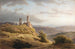 Landschaft mit Berg und Ruine - Louwrens Hanedoes — Ansicht des Kunstwerks
