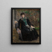 Portrait von Frau Charlotte Berend-Corinth im Garten - Lovis Corinth — gerahmtes Bild an der Wand