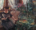 Dame am Teich mit Goldfischen - Lovis Corinth — Ansicht des Kunstwerks