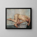 Akt weiblich liegend - Lovis Corinth — gerahmtes Bild an der Wand