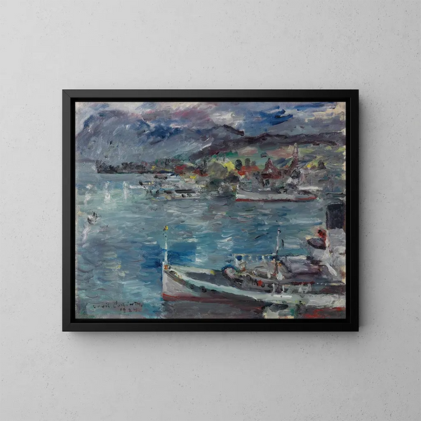Lac de Lucerne le matin - Lovis Corinth — gerahmtes Bild an der Wand