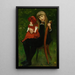 Portrait von Anna Schaumburg mit einer Puppe - Lovis Corinth — gerahmtes Bild an der Wand