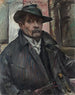 Selbstporträt mit Hut und Mantel - Lovis Corinth — Ansicht des Kunstwerks
