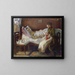 Der Vater des Künstlers auf seinem Krankenbett - Lovis Corinth — gerahmtes Bild an der Wand