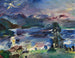 Walchensee-See bei Mondaufgang - Lovis Corinth — Ansicht des Kunstwerks