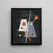 Pyramiden abgeschnitten - László Moholy-Nagy — gerahmtes Bild an der Wand