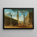 Ansicht der Piazza San Marco nach Norden von der Piazzetta bis zum Uhrturm, Venedig - Luca Carlevarijs — gerahmtes Bild an der Wand