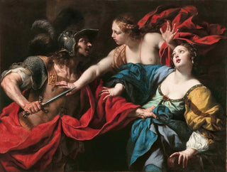 Venus hindert ihren Sohn Äneas daran, Helena von Troja zu töten - Luca Ferrari — Ansicht des Kunstwerks