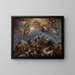 Judith, das den Kopf von Holofernes zeigt - Luca Giordano — gerahmtes Bild an der Wand