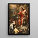 Saint Jean predigt in der Wüste - Luca Giordano — gerahmtes Bild an der Wand