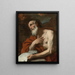 Saint Jérôme - Luca Giordano — gerahmtes Bild an der Wand