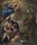 Die Jungfrau und das Kind, die dem heiligen Franziskus von Assisi erscheinen - Luca Giordano — Ansicht des Kunstwerks