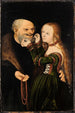 Ein unpassendes Paar - Lucas Cranach der Ältere — Ansicht des Kunstwerks