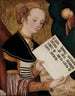 Heilige mit Pergament - Lucas Cranach der Ältere — Ansicht des Kunstwerks