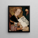Heilige mit Pergament - Lucas Cranach der Ältere — gerahmtes Bild an der Wand