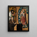 Frédéric der Weise vor der Gottesmutter - Lucas Cranach der Ältere — gerahmtes Bild an der Wand