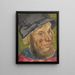 Kopf eines Bauern - Lucas Cranach der Ältere — gerahmtes Bild an der Wand
