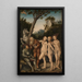 Urteil des Paris - Lucas Cranach der Ältere — gerahmtes Bild an der Wand