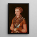 Portrait von Anna Buchner geborene Lindacker - Lucas Cranach der Ältere — gerahmtes Bild an der Wand