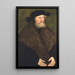 Portrait des Herzogs Heinrich des Frommen von Sachsen - Lucas Cranach der Ältere — gerahmtes Bild an der Wand