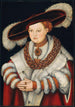 Portrait von Madeleine de Saxe, Ehefrau des Kurfürsten Joachim II von Brandenburg - Lucas Cranach der Ältere — Ansicht des Kunstwerks