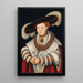 Portrait von Madeleine de Saxe, Ehefrau des Kurfürsten Joachim II von Brandenburg - Lucas Cranach der Ältere — gerahmtes Bild an der Wand
