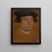 Portrait eines Mannes - Lucas Cranach der Ältere — gerahmtes Bild an der Wand