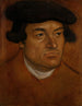 Portrait eines Mannes mit schwarzer Kappe - Lucas Cranach der Ältere — Ansicht des Kunstwerks